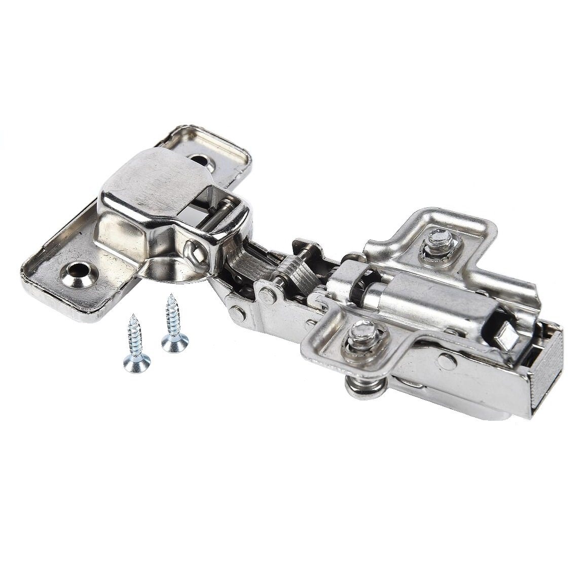 110° Soft-Close Hinge, H0 Mounting Plate with EURO Screws, Overlay Doors Soft Close Furnica 