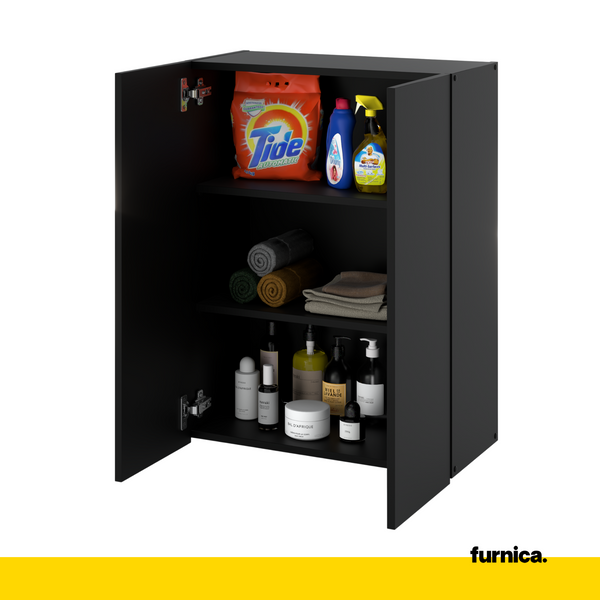 EMILY Bathroom Storage Hanging Unit with Doors and Shelves