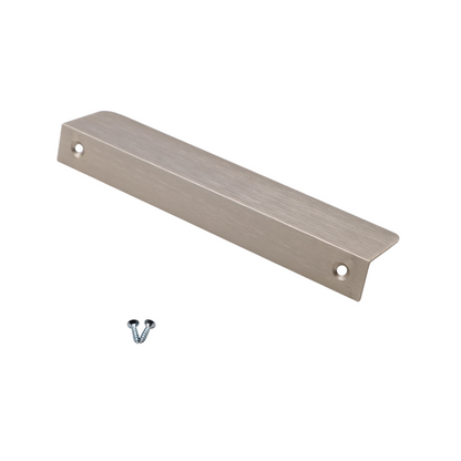 Edge Grip Round Profile Handle 128mm (148mm total length) - Brushed Steel