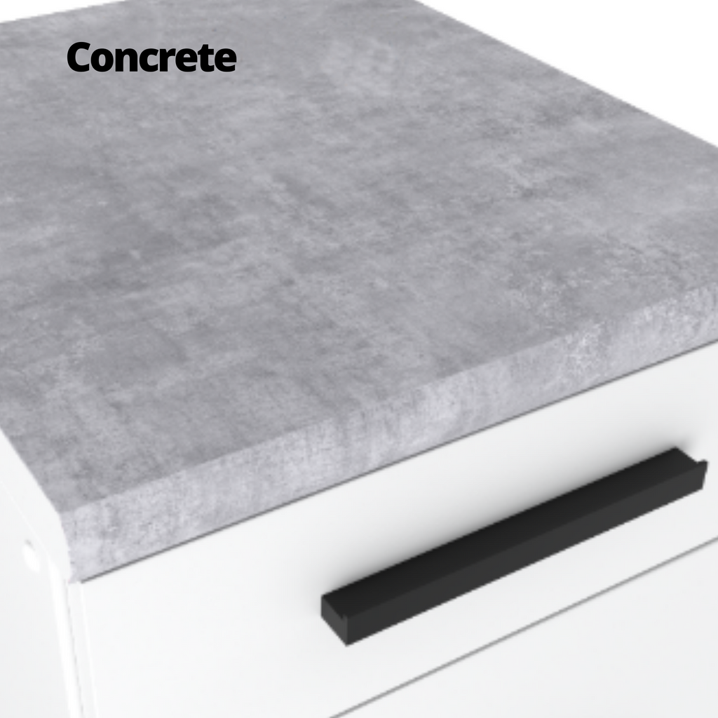 GONZO - Kitchen Set - Anthracite / White Matt with Worktop - 6 Units - 200 cm