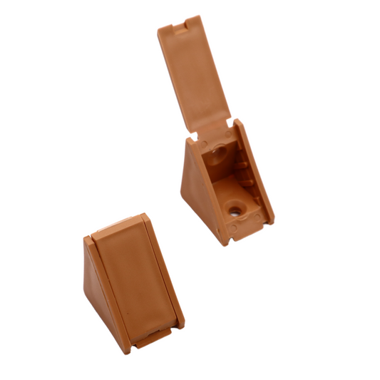 Cabinet corner braces plastic - Light Brown 500pcs (2) – Furnica