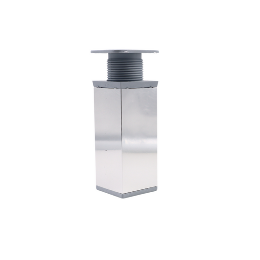 Square Furniture Leg 40x40mm - H100mm - Chrome