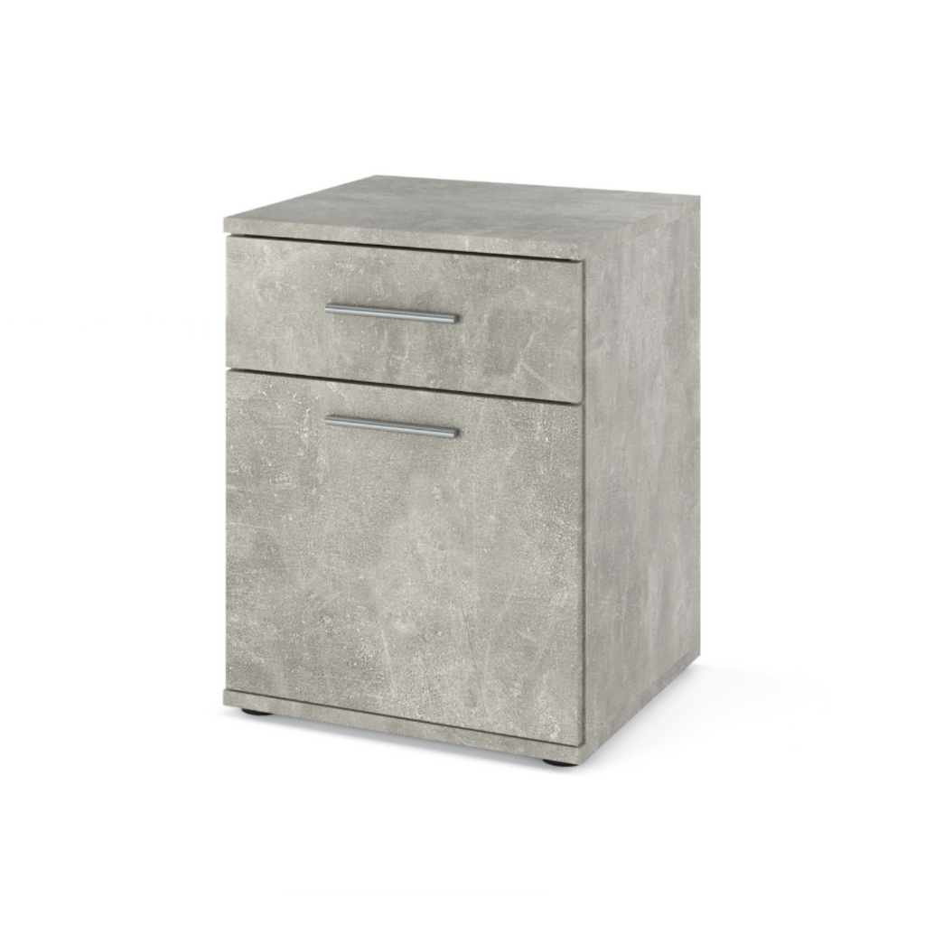 Concrete nightstand with drawer deals