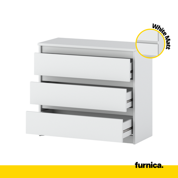 GABRIEL Chest of 3 Drawers Bedroom Dresser Storage