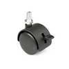 Furniture Plastic Swivel Wheel with 8mm Thread and Brake - Ø40 mm