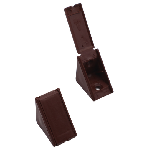 Cabinet corner braces plastic - Dark Brown 100pcs