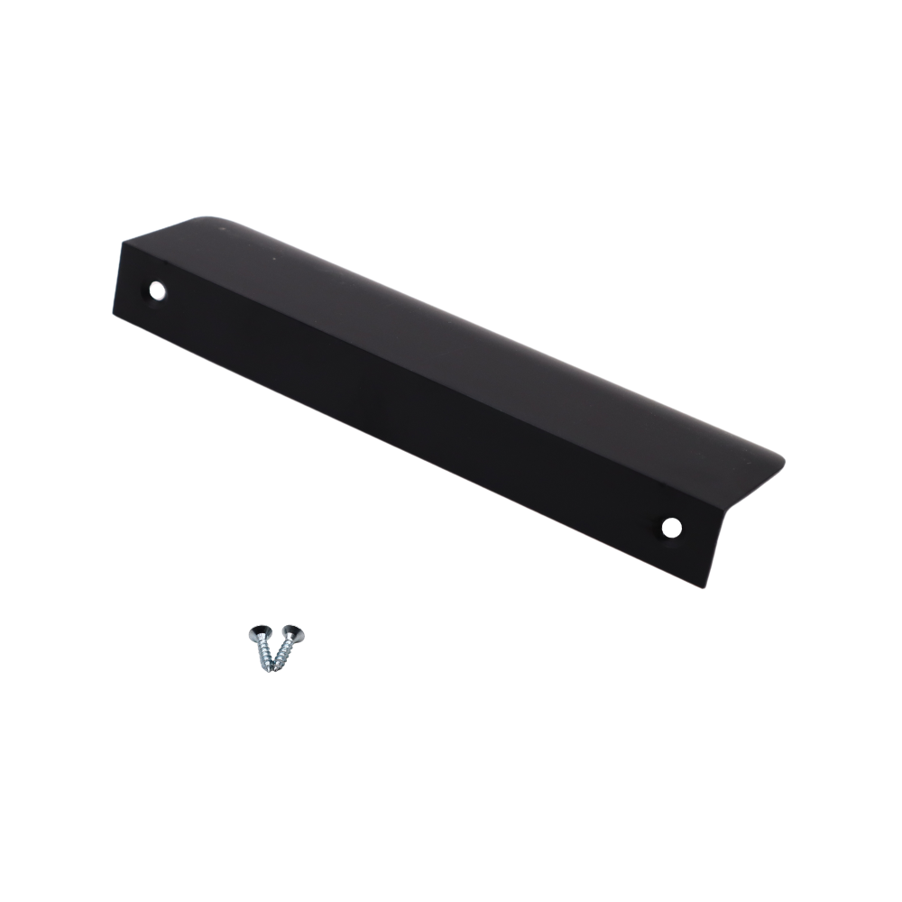 Edge Grip Round Profile Handle 128mm (148mm total length) - Black Matt