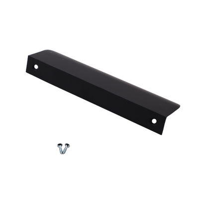 Edge Grip Round Profile Handle 128mm (148mm total length) - Black Matt