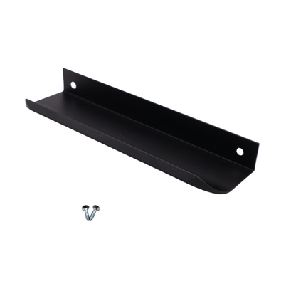 Edge Grip Round Profile Handle 128mm (148mm total length) - Black Matt