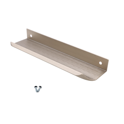 Edge Grip Round Profile Handle 128mm (148mm total length) - Brushed Steel