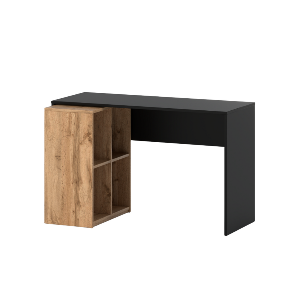 Grey and oak computer desk deals