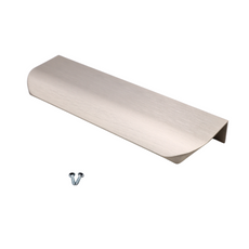 Edge Grip Round Profile Handle 128mm (148mm total length) - Brushed Steel