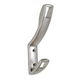 Double modern hanger hook - Vertical - Chrome Matt