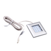 LED Squere Furniture Lamp x2, Light Blue, Cable Length: 2m + Power Cord with Foot Switch