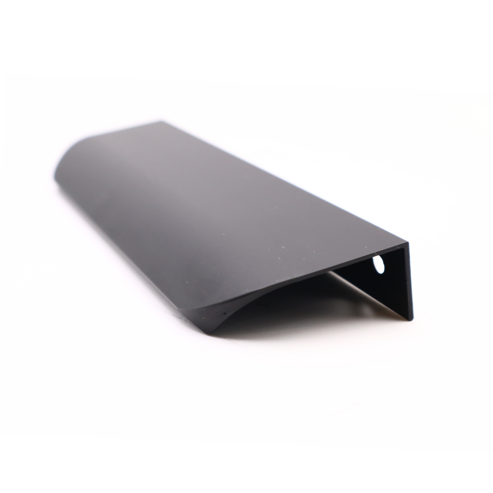 Edge Grip Round Profile Handle 128mm (148mm total length) - Black Matt