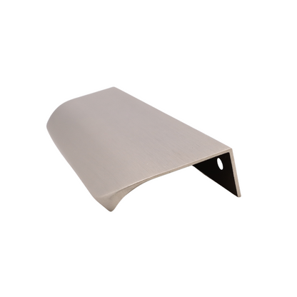 Edge Grip Round Profile Handle 128mm (148mm total length) - Brushed Steel