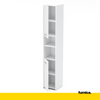 EMMA Bathroom Cabinet Storage Unit with Doors and Shelves - White Matt H165cm W30cm D30cm