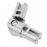 25mm Pipe Hinge Connector, Chrome