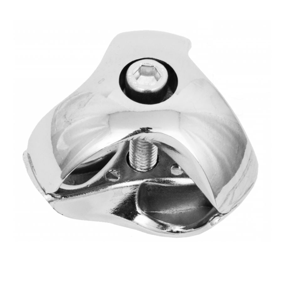 25mm Triple Connector, Chrome NTP Left 