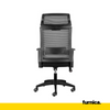 FABIO II - Office Chair Covered With High-Quality Micro Mesh - Black H121cm W60cm