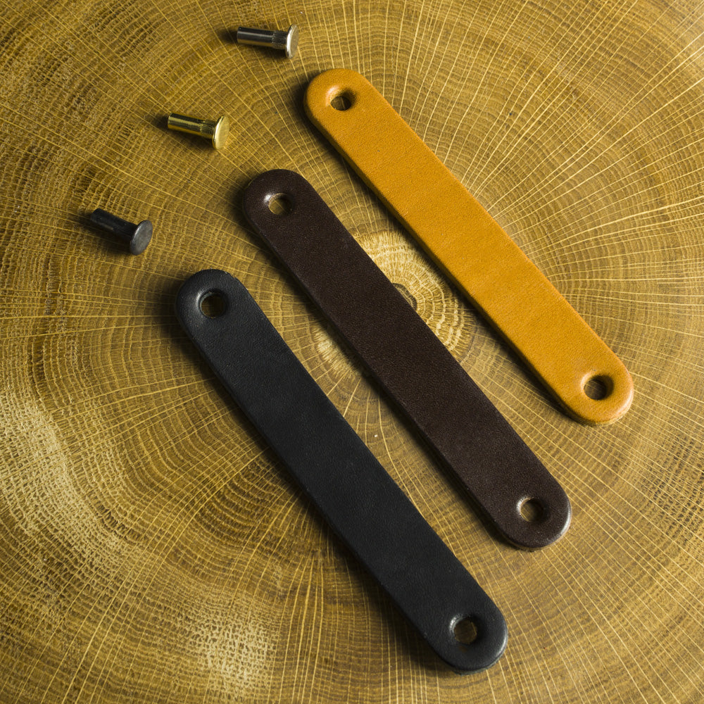 Leather Handle Rounded 96mm / 128mm
