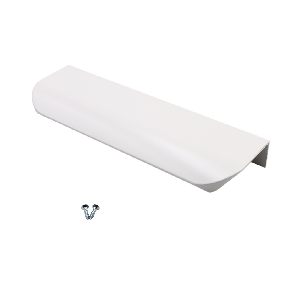 Edge Grip Round Profile Handle 128mm (148mm total length) - White