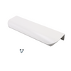 Edge Grip Round Profile Handle 128mm (148mm total length) - White