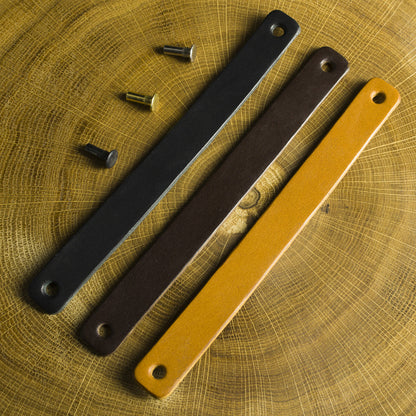 Leather Handle Rectangular 96mm / 128mm / 160mm