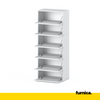 JACK - Shoe Cabinet - 6 Tier Storage - White Matt H150cm W60cm D36cm