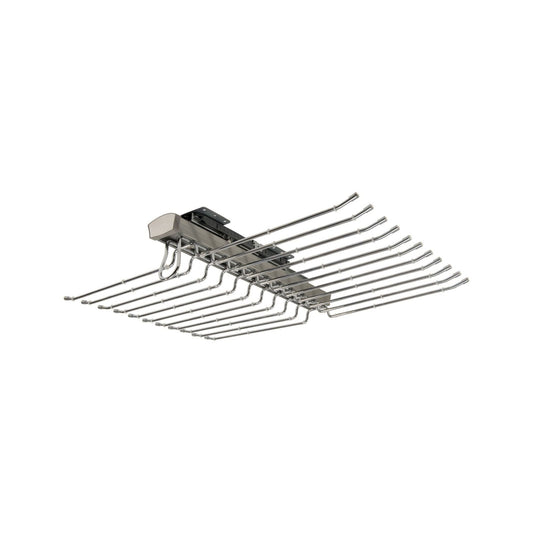Pull Out Double Pants Hanger Soft-Close - Grey