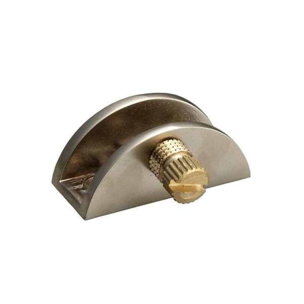 Glass shelf holder semicircular Satin Furnica