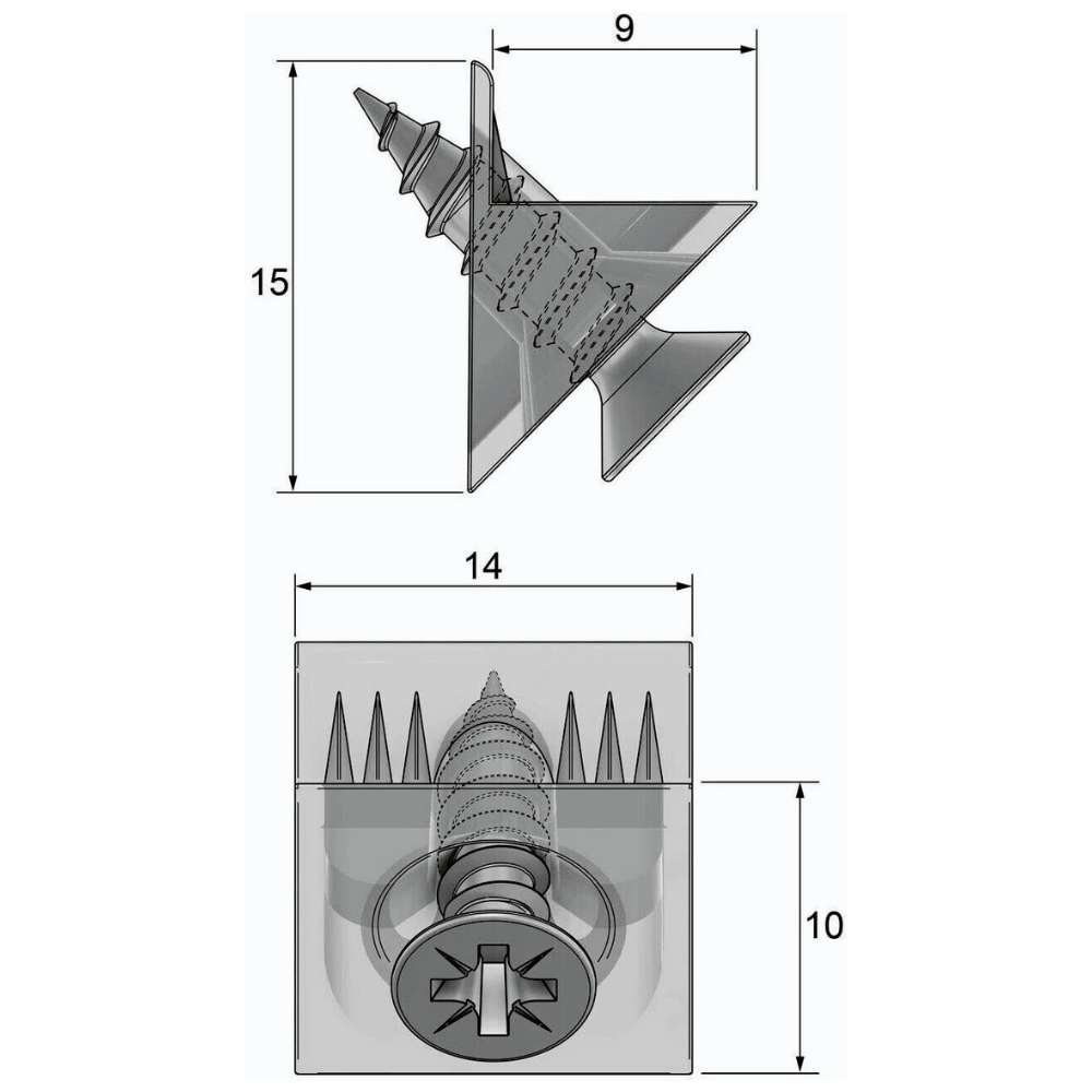 Drawer Bottom/Rear Mending Wedges 10 pieces (2) – Furnica