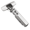 4D 110° Soft-Close Hinge, H0 Invisible Mounting Plate with EURO Screws and Covers, Overlay Doors