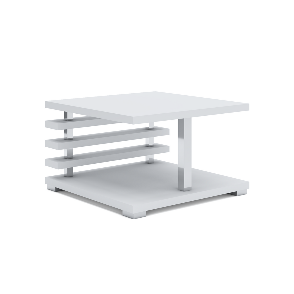 NICK Modern Style Coffee Table H31cm W60cm D60cm White Matt