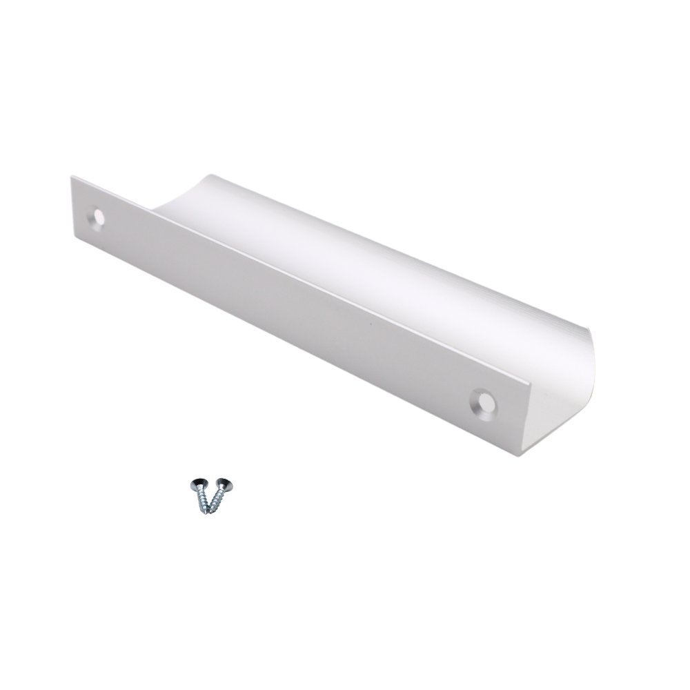 Edge Grip Round Profile Handle 128mm (148mm total length) - Aluminum﻿