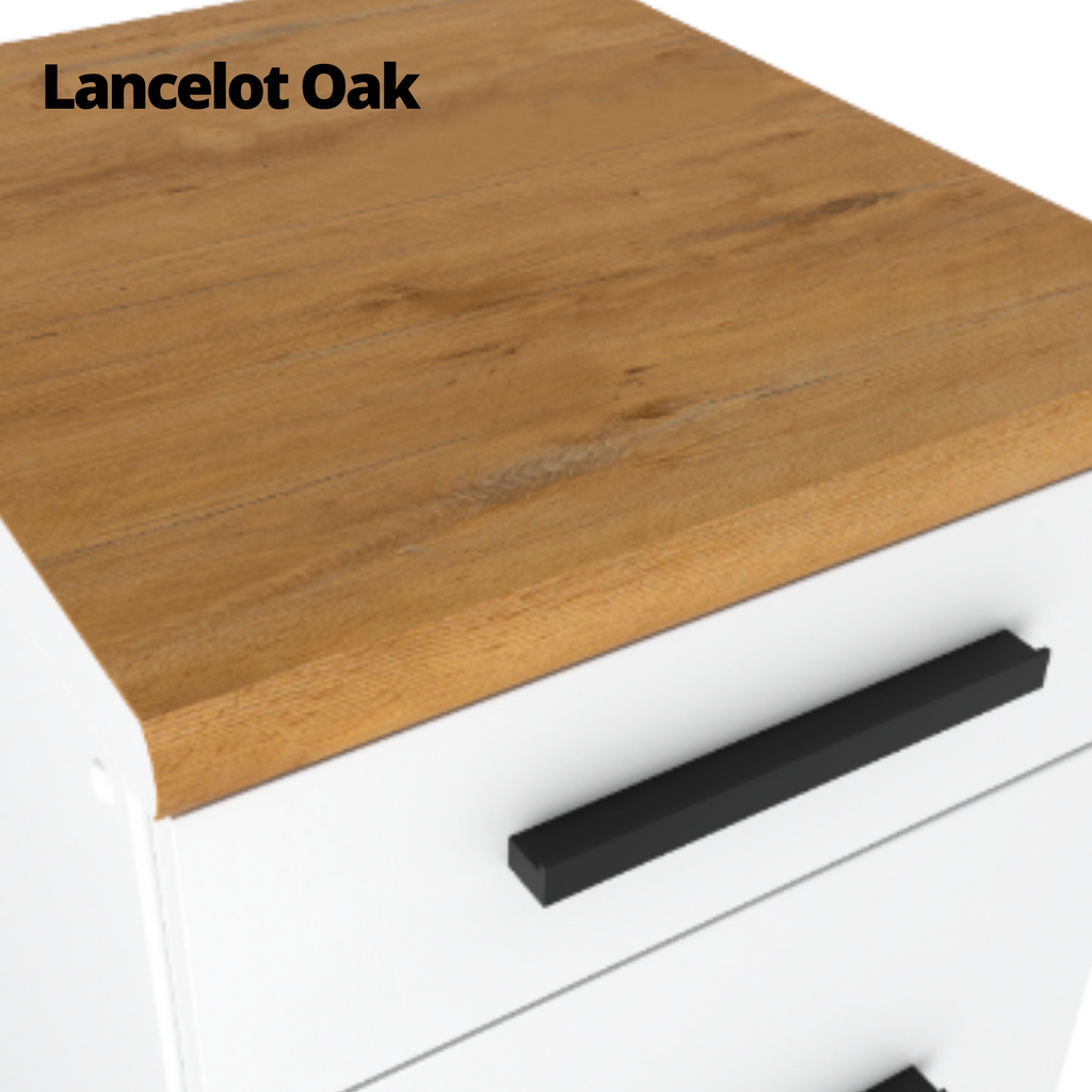RENO - Kitchen Set - Anthracite / Wotan Oak with Worktop - 8 Units - 260 cm