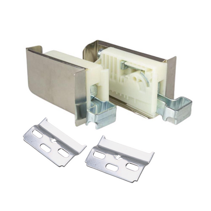 Adjustable cabinet bracket, L+R - 3D Premium - Satin – Furnica