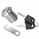 Cabinet Lock with Hook Cam Plate 19x20mm, Chrome