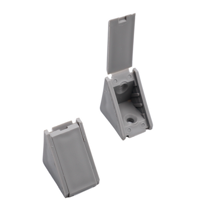 Cabinet corner braces plastic - Grey 1000pcs (2) – Furnica