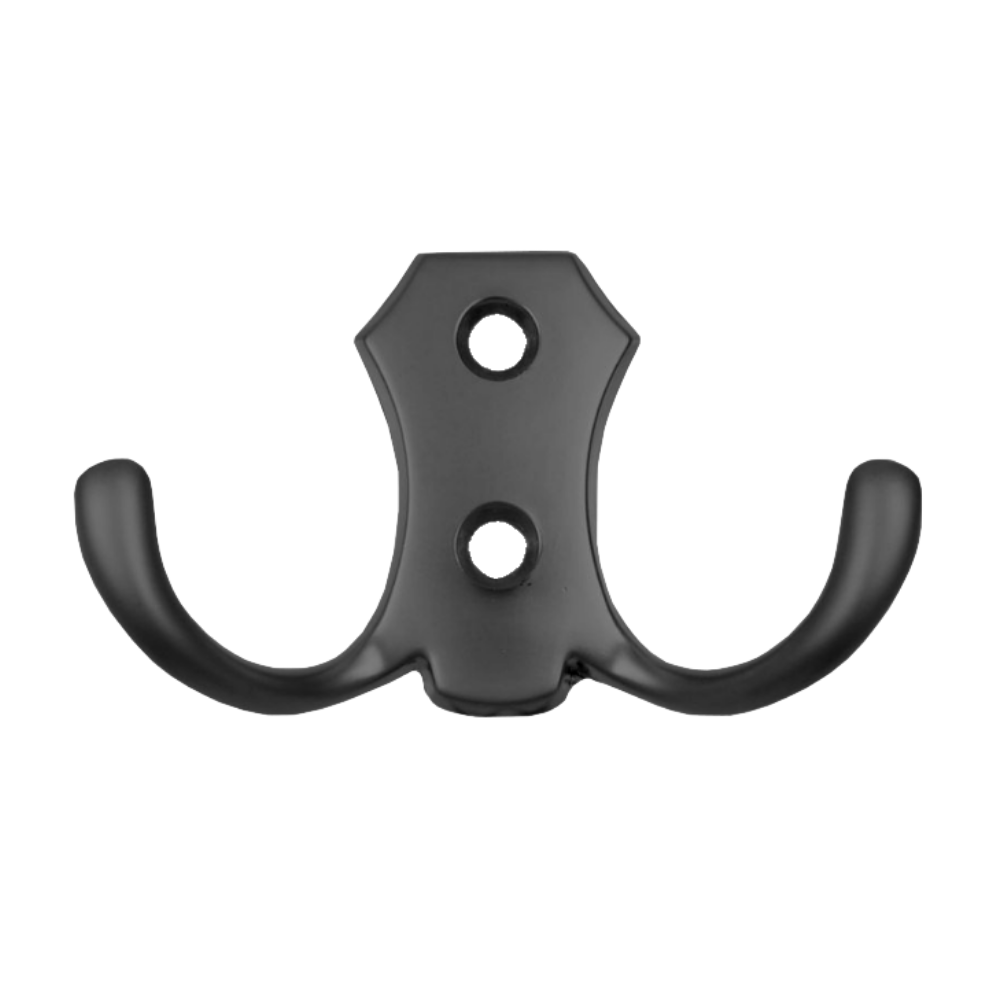 Double Robe Hook - Black WP02 – Furnica