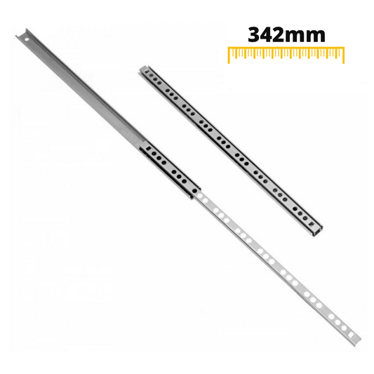 Drawer runners ball bearing 342mm - H17 (right and left side)