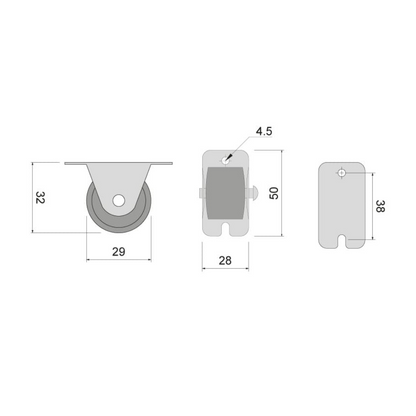 Furniture rubber roll Ø29mm