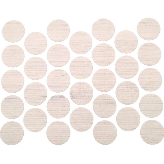 Screw Cover Caps Self-Adhesive - Antique White 18mm