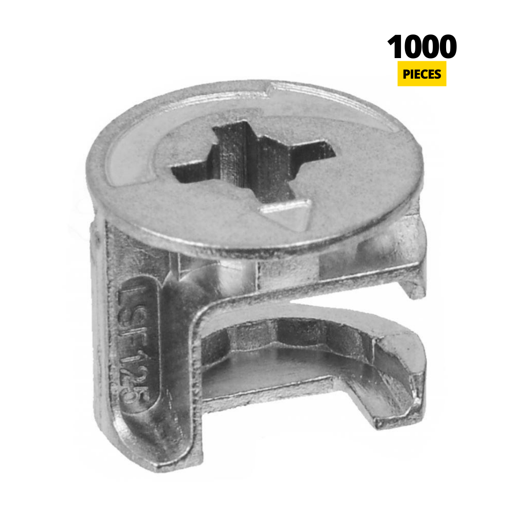 Furniture cam lock 15mm, a=8.0mm (1000 pcs)