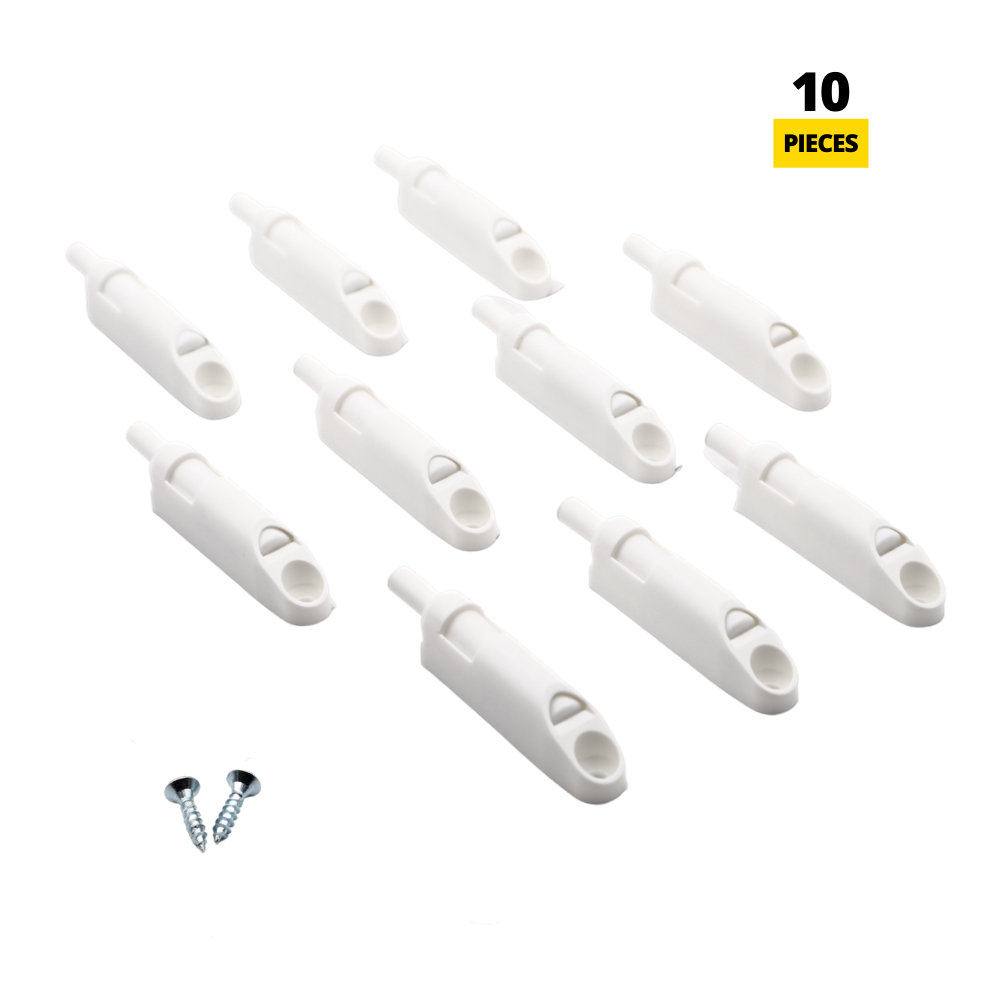 Furniture damper - White - 10 pcs