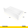 MARK - Chest of 4 Drawers and 2 Doors - Bedroom Dresser Storage Cabinet Sideboard - Anthracite / White Matt H85cm W120cm D35cm