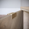 LEAF Edge Pull Furniture Handle 32mm (60mm total length) - Brass Gold