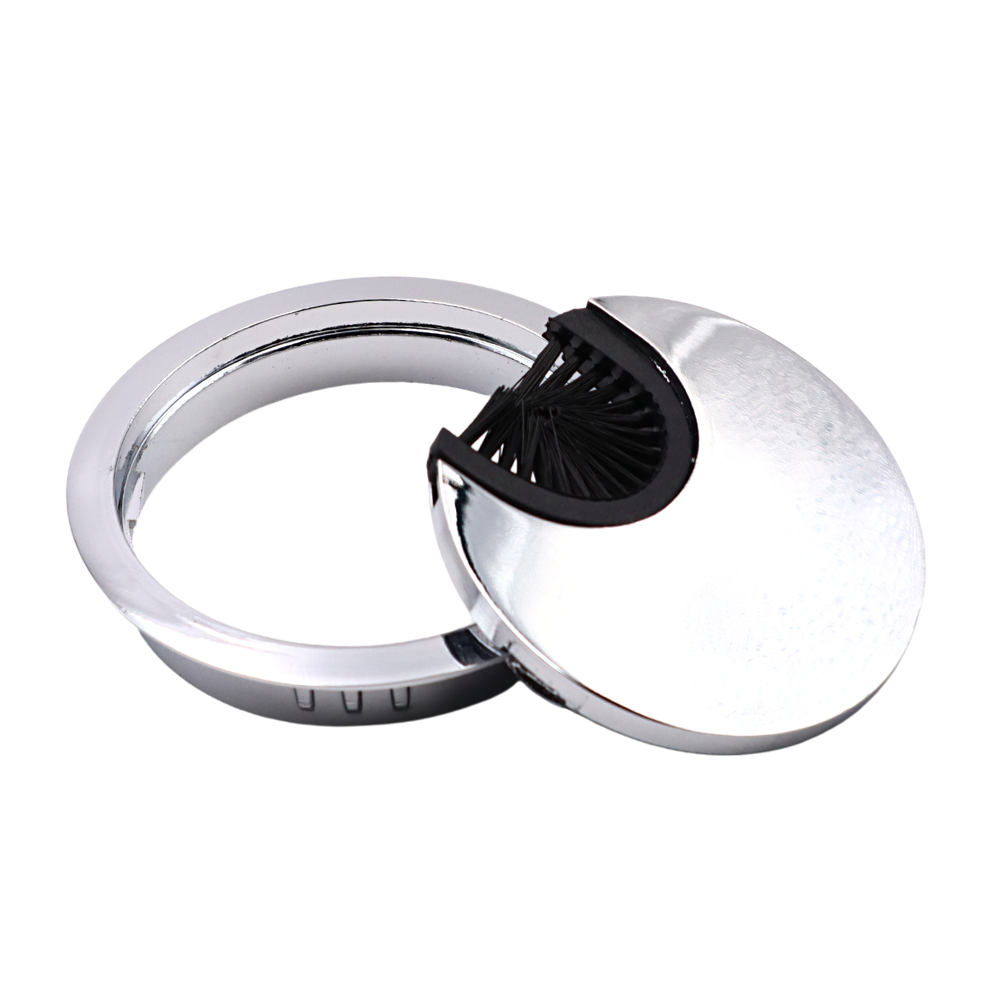 Metal Cable Grommet 60mm - Chrome