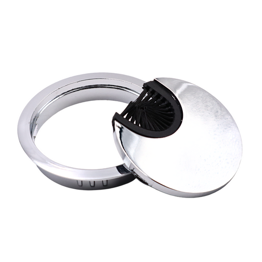 Metal Cable Grommet 60mm - Chrome