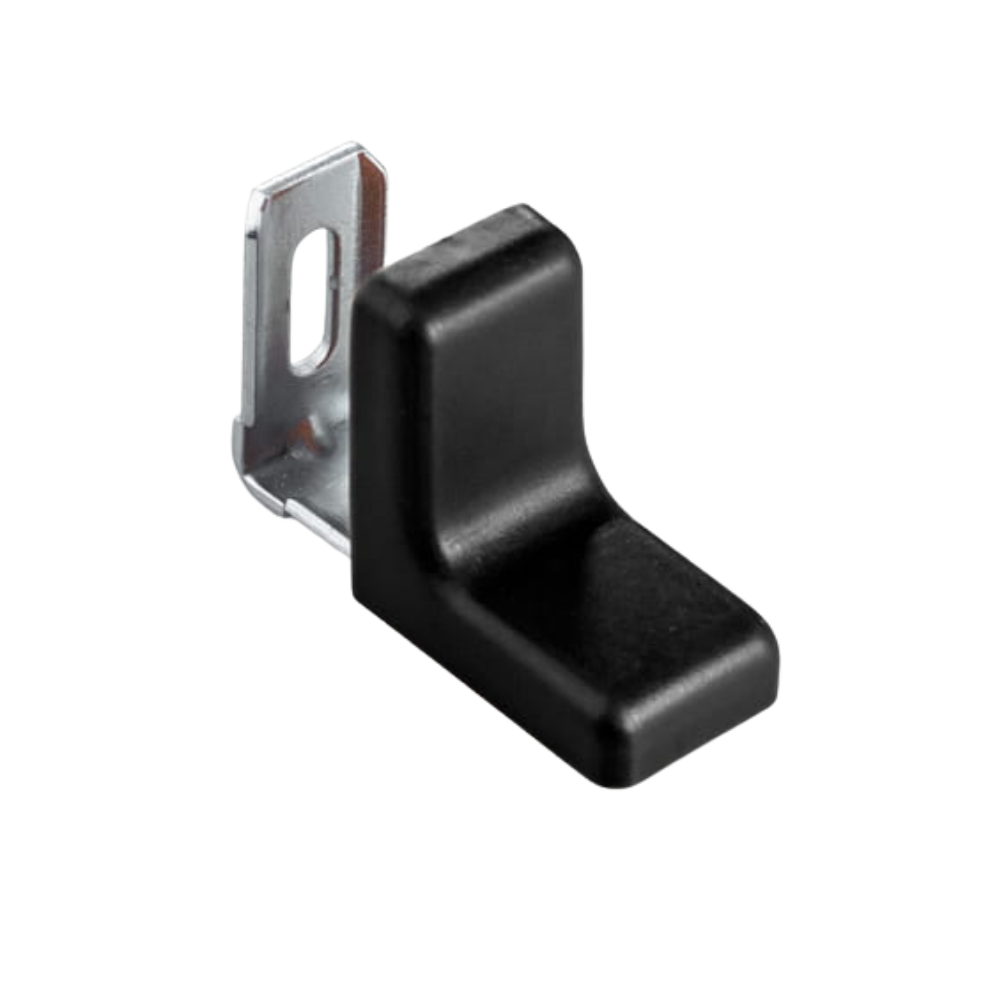 Metal Furniture Angle with Plastic Cover - Black